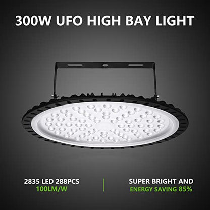 10 Pack 300W UFO LED High Bay Lights (10 Count)