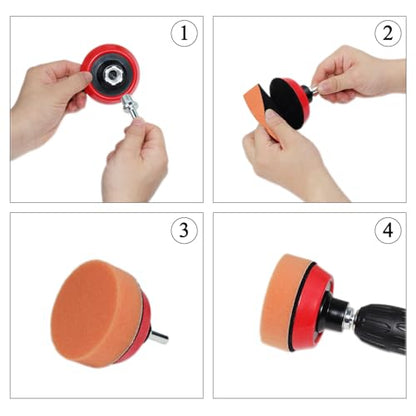 Car Foam Polishing Buffing Kit (44 Count)
