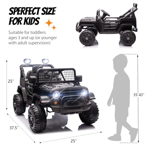 12V Kids Ride on Truck with Remote Control