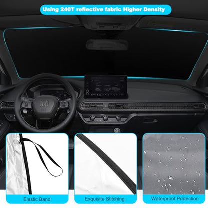 Foldable Front Windshield Sunshade fit for Honda HR