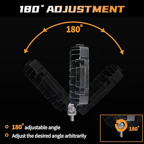 7 Inch Round LED Off Road Lights (4 Count)