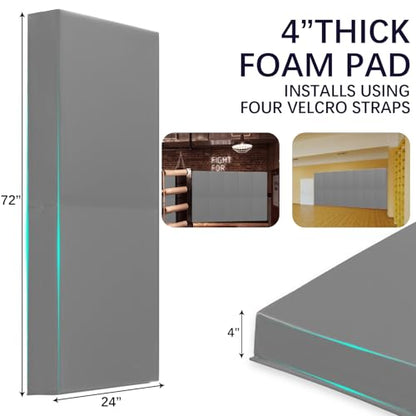 60" 72" High Gym Wall Padding 2"