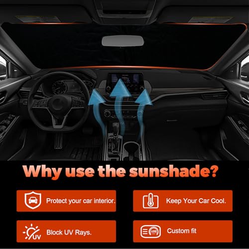 Foldable Front Windshield Sunshade fit for Nissan Altima 2019