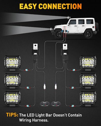 4 Inch LED Pod Lights (6 Count)