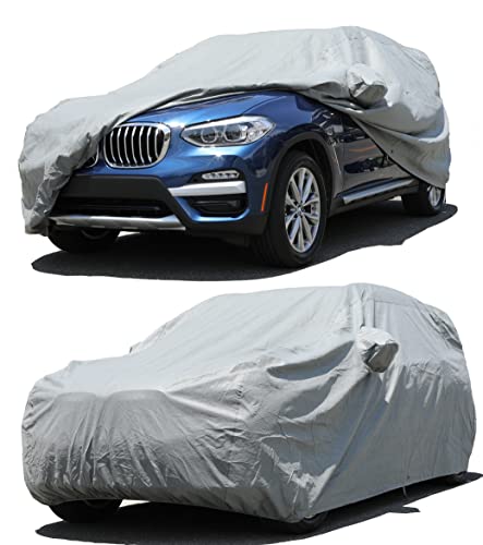 All Weather Waterproof car Cover Good for rain Snow uv Protection dust Small SUV Q3 X1 Blazer Encore Trailblazer Nitro Escape CR