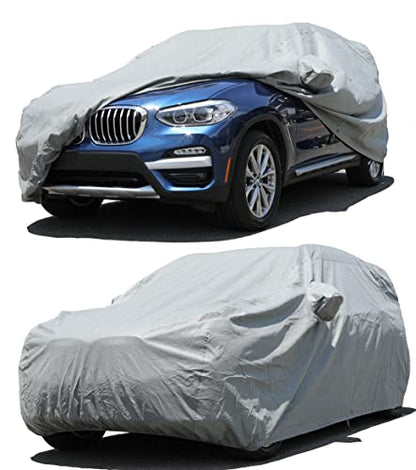 All Weather Waterproof car Cover Good for rain Snow uv Protection dust Small SUV Q3 X1 Blazer Encore Trailblazer Nitro Escape CR