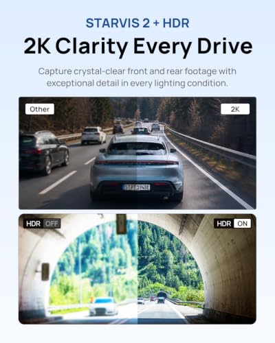 Elite 8 2K Car Dash Cam Front