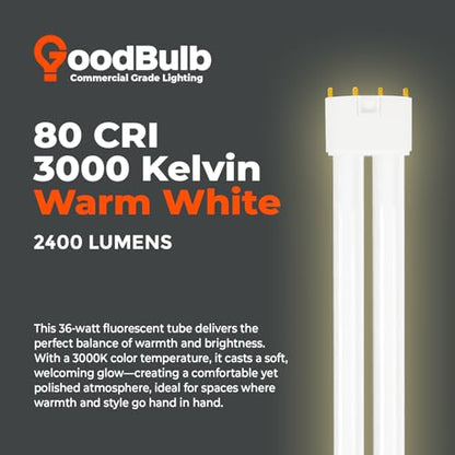 PLL36 830 36W 16.5" Twin Tube Compact Fluorescent Light Bulb 4