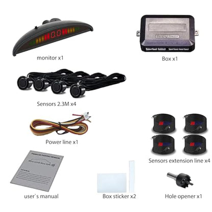 Parking Sensor Kit Backup Sensor Kit Reverse Sensor for Pickup & Extended Vehicles