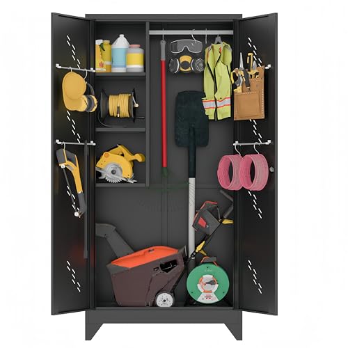 75" Metal Storage Cabinet with Lock