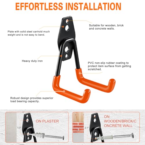 Heavy Duty Garage Hooks 12 Pack