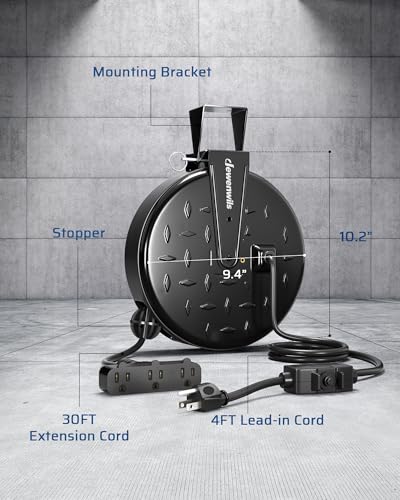 Retractable Extension Cord Reel