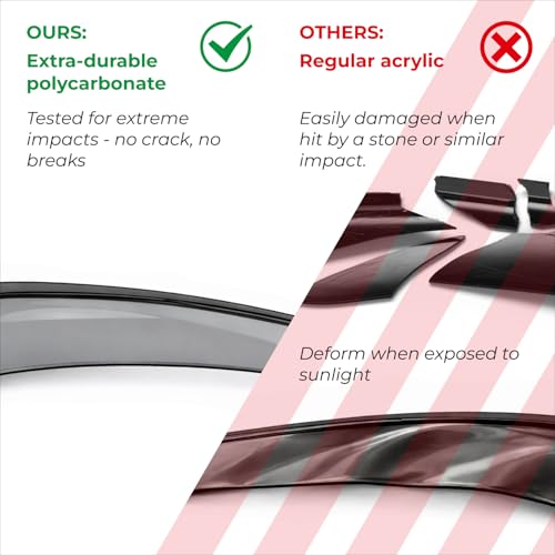 Window Deflectors Smoke Tinted In (4 Count)