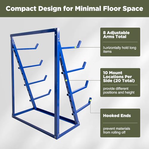 4 Tier Steel Horizontal Storage Rack (32000 Ounce)