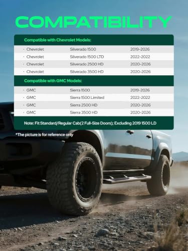 4 Inch Running Boards for Chevy & GMC (2 Count)