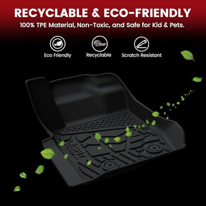Floor Mats for Nissan Frontier Crew Cab 2026 2025 2024 2023 2022 (2 Count)