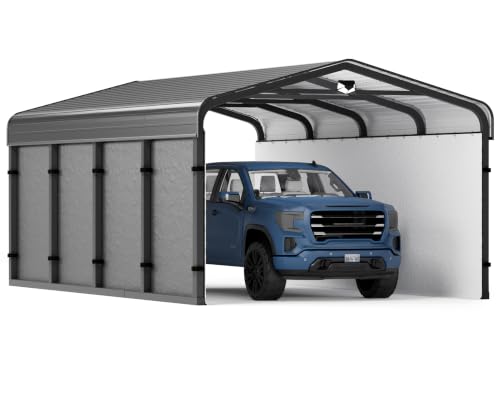12x20Ft Metal Carport Canopy Heavy Duty