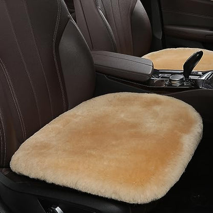 Genuine Sheepskin Car Seat Cover for Fuzzy Soft Fur Wool Cushion