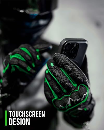 Motorcycle Gloves Motorbike Glove for Men Women Full Finger Knuckle Protection Touch Screen Cycling ATV Hiking Riding