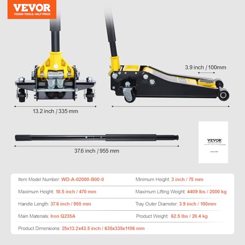 Low Profile Floor Jack 2 Ton