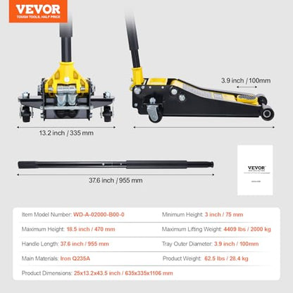 Low Profile Floor Jack 2 Ton