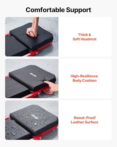 36 in 3-in-1 Folding Mechanic Creeper, Z-Creeper Garage Roller, 340 lbs Under Car Rolling Creeper with 6 Swivel Casters, Padded Headrest, Lay Down or Sit for Auto Repair