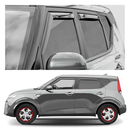 Window Deflectors Smoke Tinted in (4 Count)