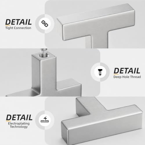 35 Pack Brushed Nickel Cabinet Knobs Silver Kitchen Drawer Knobs