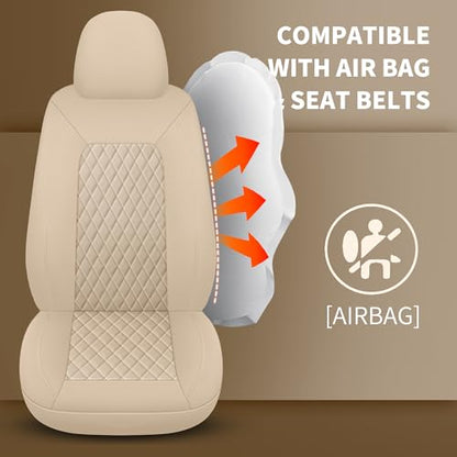 Faux Leather Full Set Car Seat Covers