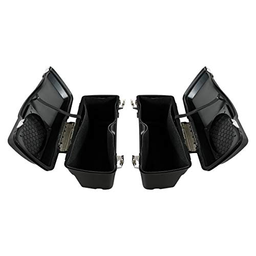 Motorcycle Saddlebags Hard Saddle Bags W (2 Count)