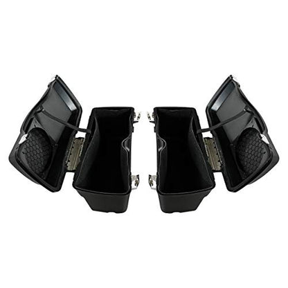 Motorcycle Saddlebags Hard Saddle Bags W (2 Count)