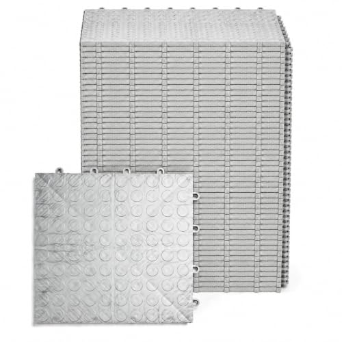 SnapLock GarageDeck 12"x12" Interlocking Garage Floor Tiles (48 Sq Ft)