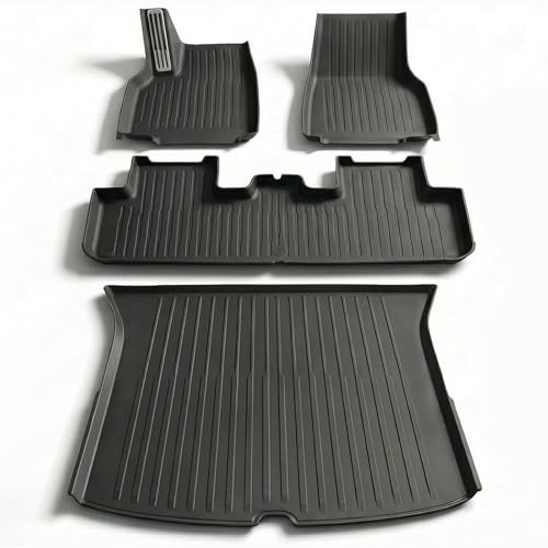 4 Pcs Floor Mats for Tesla Model Y Juniper Accessories 2025 2026 (4 Count)