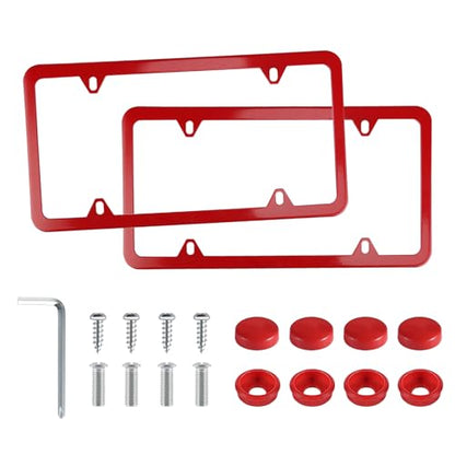 4 Holes Stainless Steel License Plate Frames