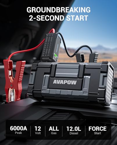 6000A Car Battery Jump Starter Portable