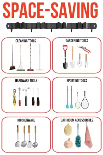 Mop and Broom Holder Wall Mount