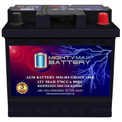 MM H4 Start and Stop Car BCI Group Size 140R 12V 50 AH
