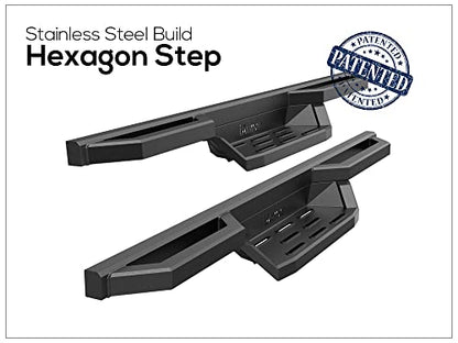 Stainless Steel Pocket Steps Running Boards Side Bars Compatible with Ford F150 2015