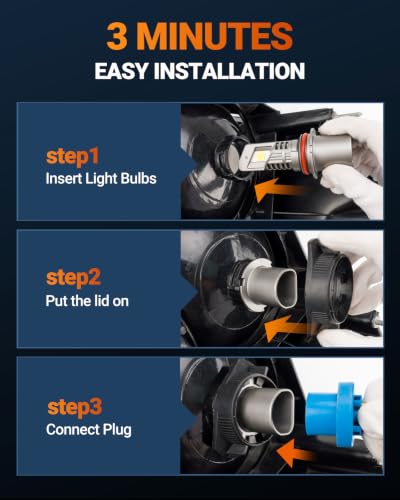 Latest 9007 HB5 LED Bulb high (2 Count)