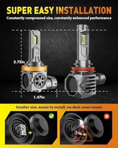 H11 9005 LED Bulbs Combo