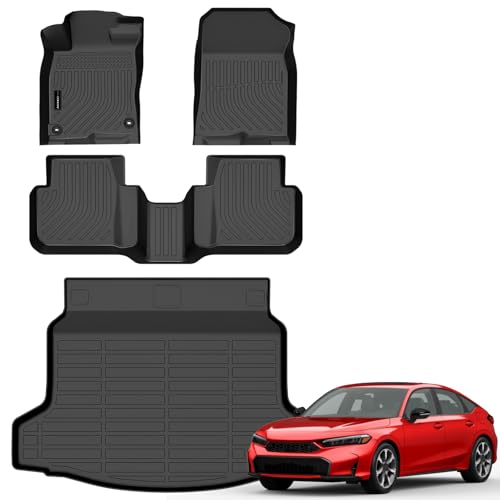 Floor Mats Cargo Mat for 2025 2026 Honda Civic Hybrid Hatchback (4 Count)