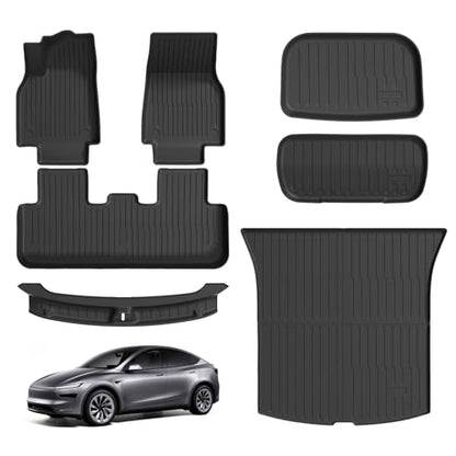 Floor Mats Cargo Liners for 2025 2026 Tesla Model Y Juniper Accessories 7PC
