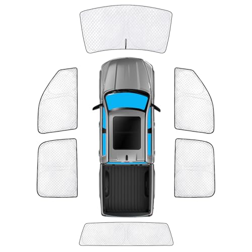 6pcs Thicken Full Window Sun Shades for Dodge Ram 1500 Crew Cab Accessories 2019 (3 Count)