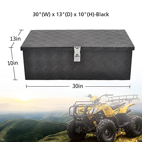30In Aluminum Tool Box 5 Bar Tread Chest Box Flatbox for Truck Car Outdoor
