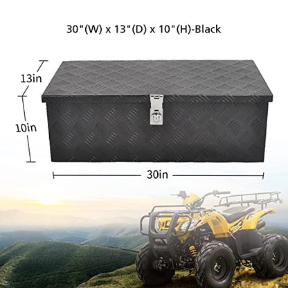 30In Aluminum Tool Box 5 Bar Tread Chest Box Flatbox for Truck Car Outdoor