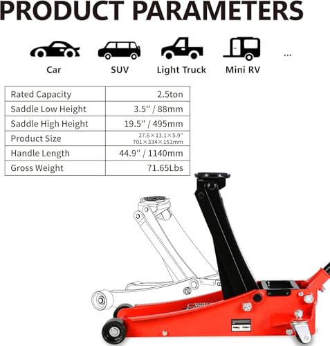 2.5 Ton Low Profile Floor Jack