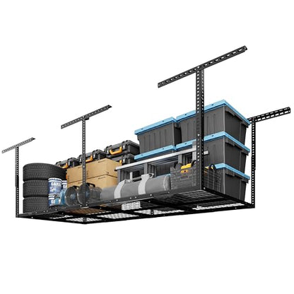 3x8 Overhead Garage Ceiling Storage Rack Organization