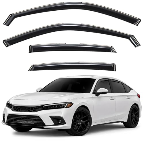 Window Deflectors Smoke Tinted in (4 Count)