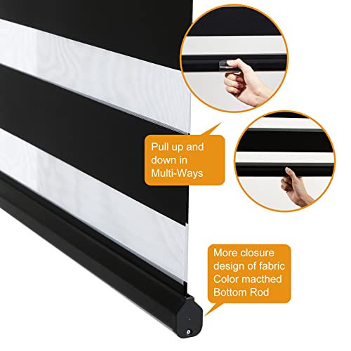Cordless Zebra Blinds for Windows Free