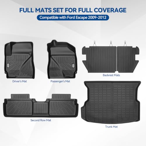 Custom Fit Floor Mats for Ford Escape 2009